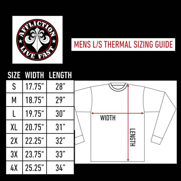 Affliction Highway Drifters Long Sleeves Reversible Thermal Size 3X - Picture 10 of 11